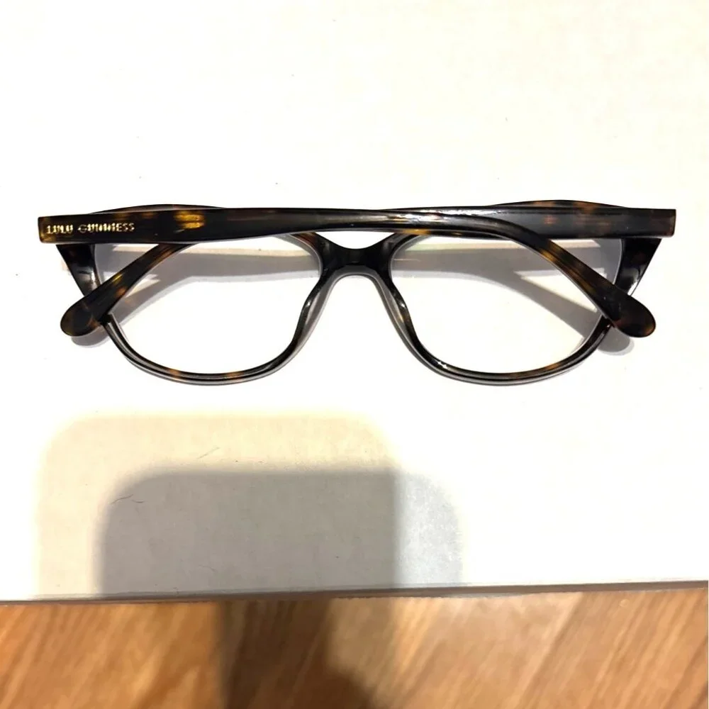 Lulu Guinness Tortoise Shell Cat-Eye Glasses Frame Only LG 94 Chic Wear Stylish